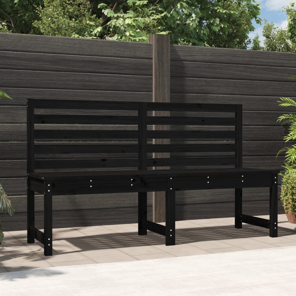 Banco de jardín madera maciza abeto de Douglas 109x48x91,5 cm