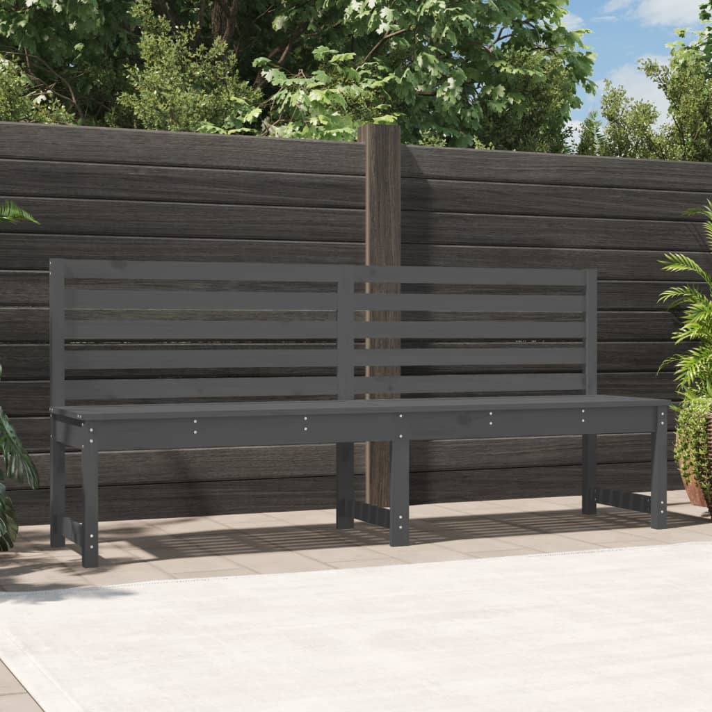 Banco de jardín madera maciza abeto de Douglas 109x48x91,5 cm