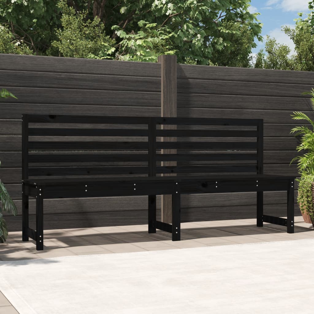 Banco de jardín madera maciza abeto de Douglas 109x48x91,5 cm