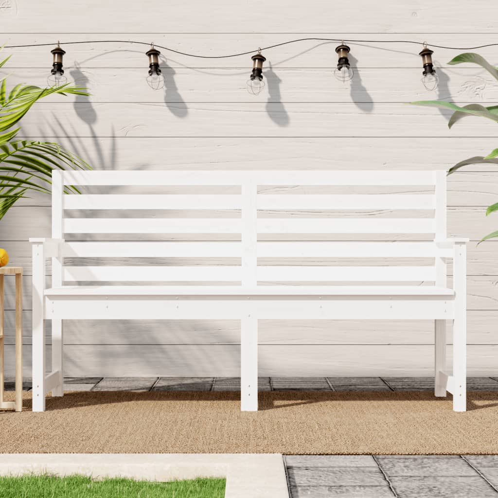 Banco de jardín madera maciza abeto de Douglas 109x48x91,5 cm