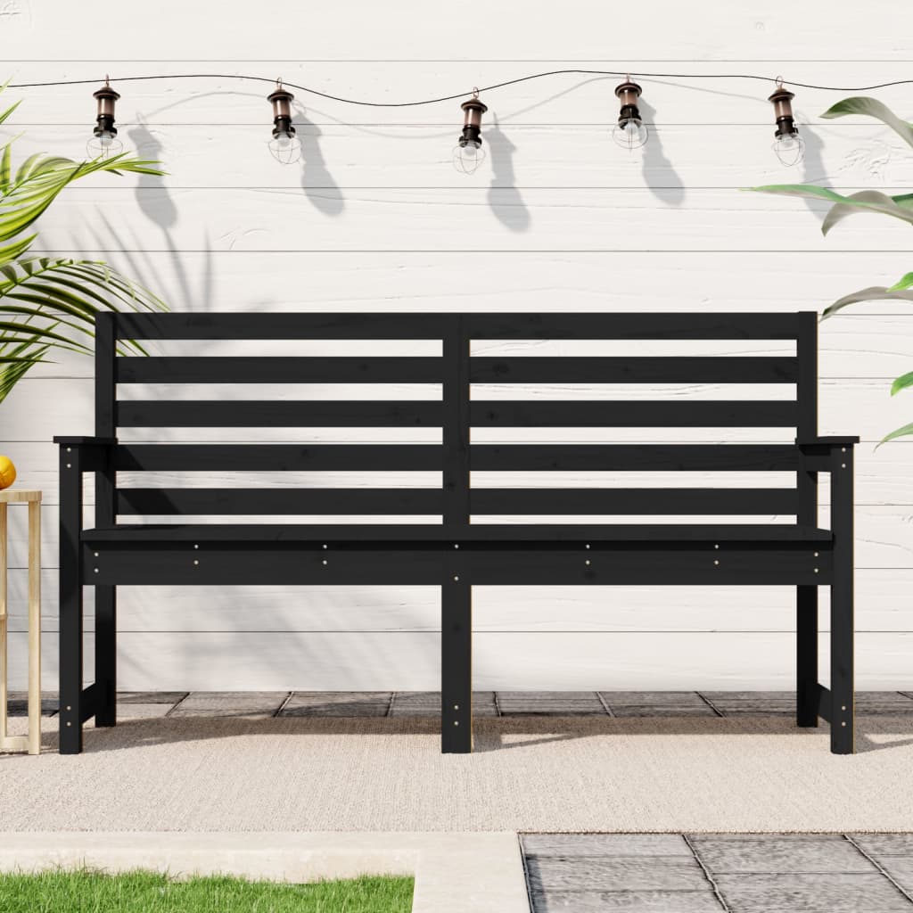 Banco de jardín madera maciza abeto de Douglas 109x48x91,5 cm