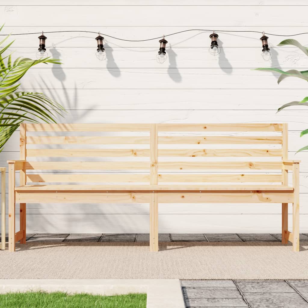 Banco de jardín madera maciza abeto de Douglas 109x48x91,5 cm