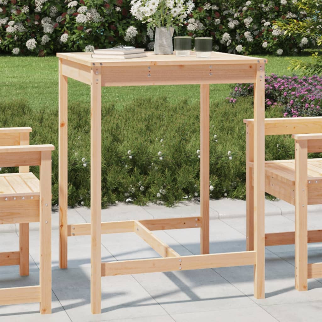 Mesa de jardín madera maciza de abeto Douglas 203,5x100x76 cm