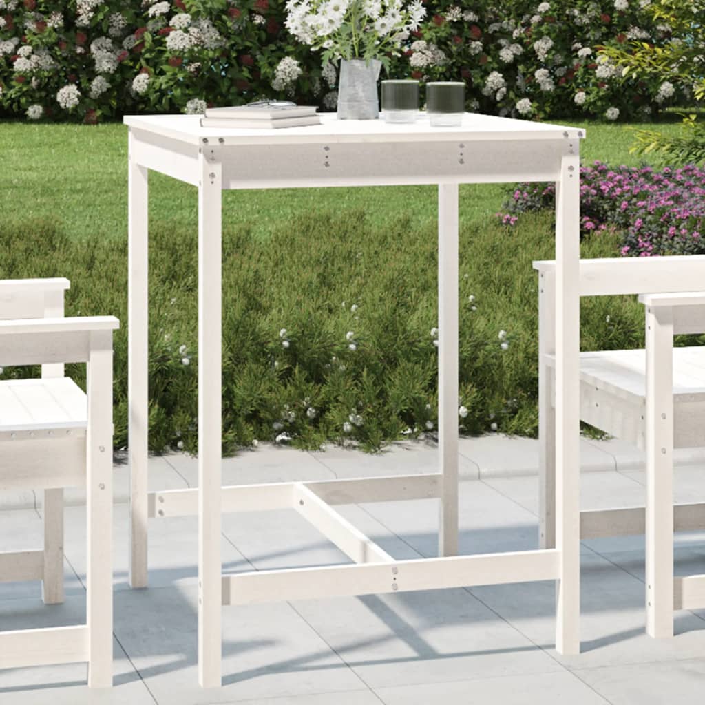 Mesa de jardín madera maciza de abeto Douglas 203,5x100x76 cm