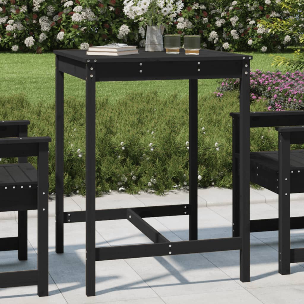 Mesa de jardín madera maciza de abeto Douglas 203,5x100x76 cm