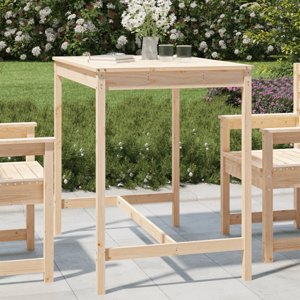 Mesa de jardín madera maciza de abeto Douglas 203,5x100x76 cm