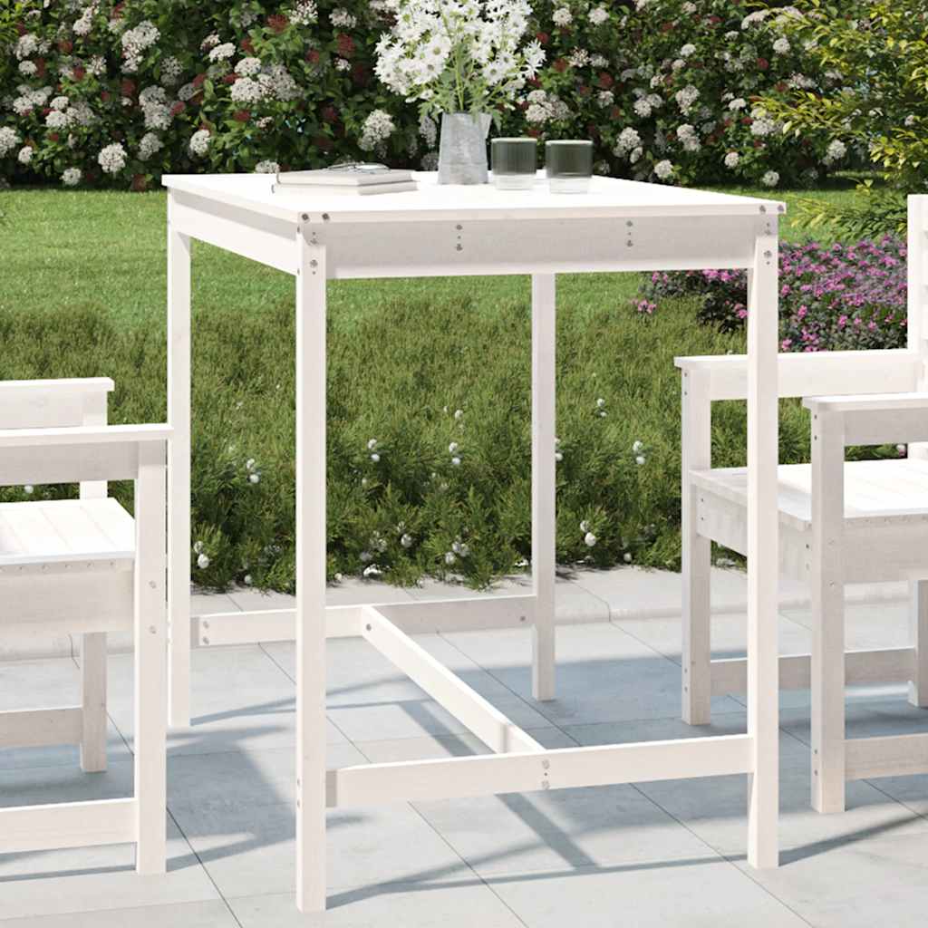 Mesa de jardín madera maciza de abeto Douglas 203,5x100x76 cm