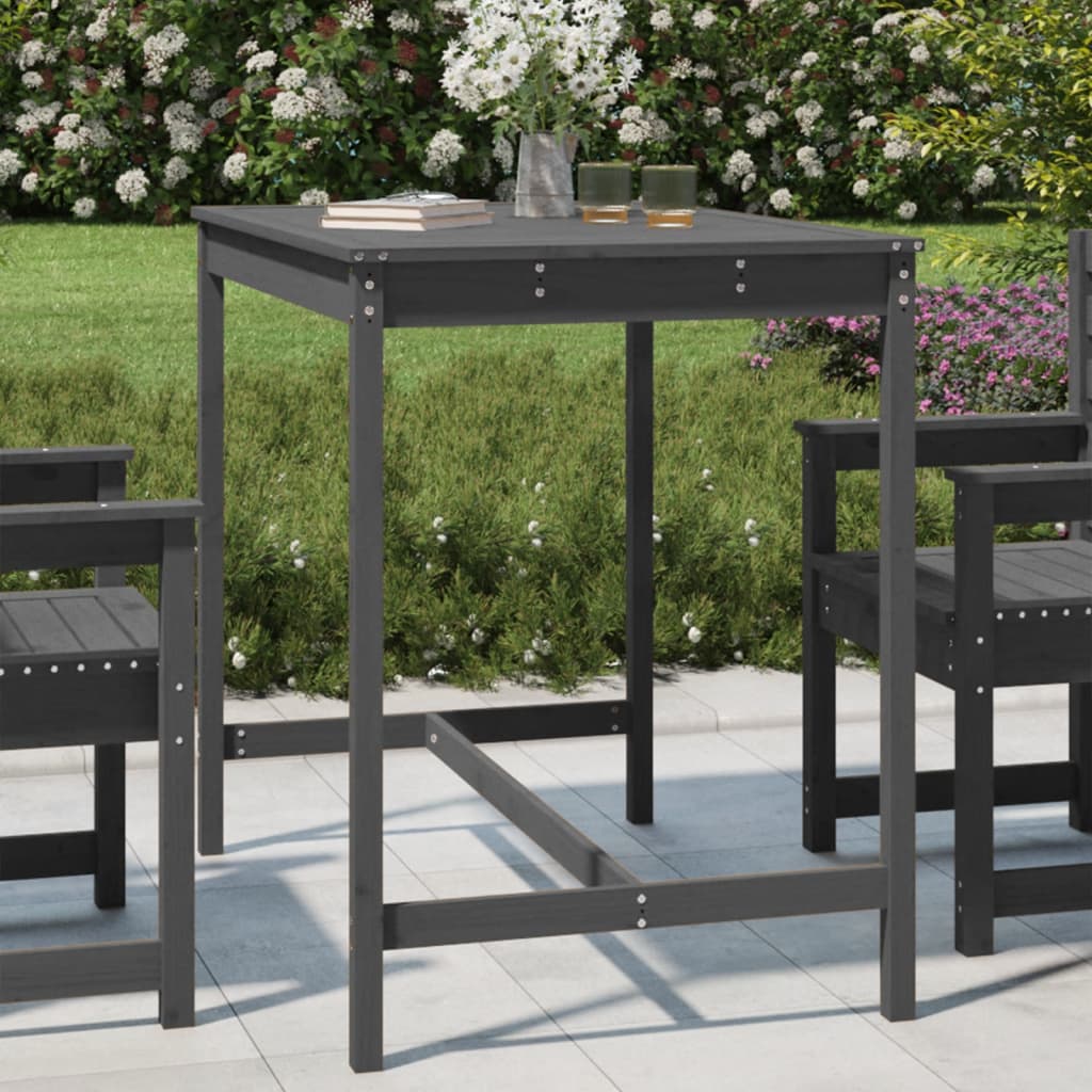 Mesa de jardín madera maciza de abeto Douglas 203,5x100x76 cm