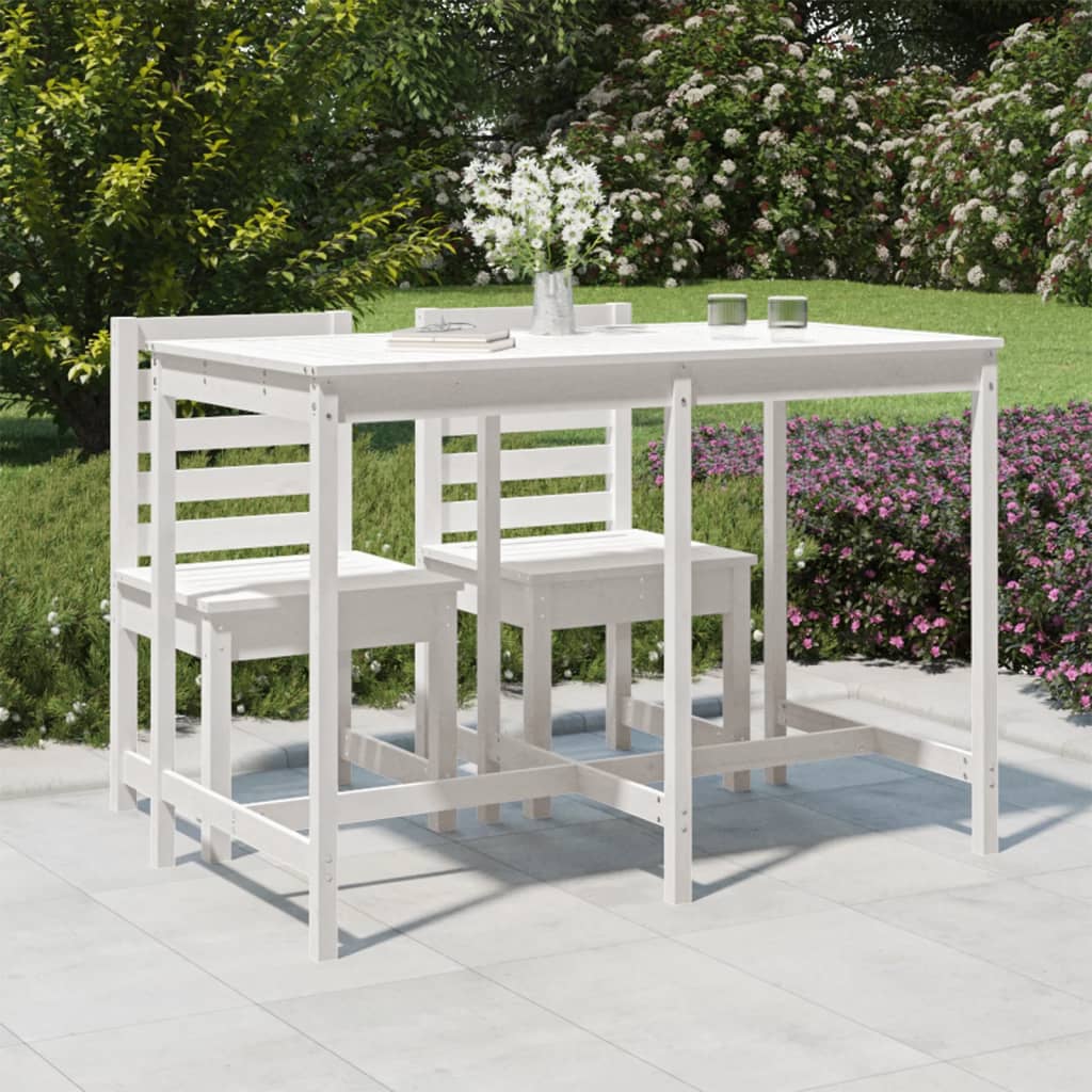 Mesa de jardín madera maciza de abeto Douglas 203,5x100x76 cm