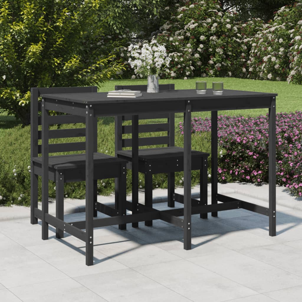 Mesa de jardín madera maciza de abeto Douglas 203,5x100x76 cm