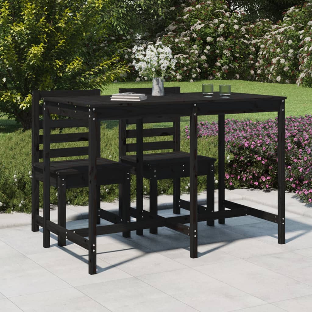 Mesa de jardín madera maciza de abeto Douglas 203,5x100x76 cm