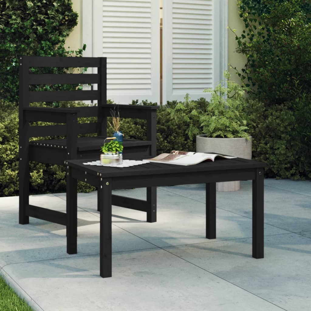 Mesa de jardín madera maciza abeto de Douglas 121x82,5x45 cm