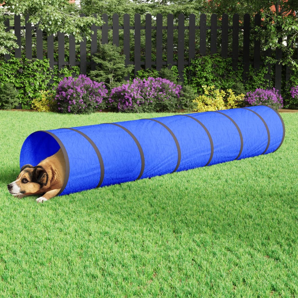 Blue polyester dog tunnel Ø40x200 cm