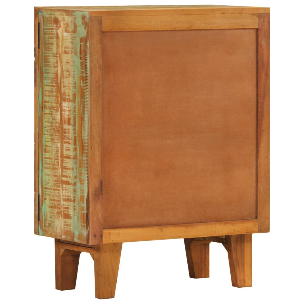 Aparador tallado a mano madera maciza reciclada 55x30x75 cm