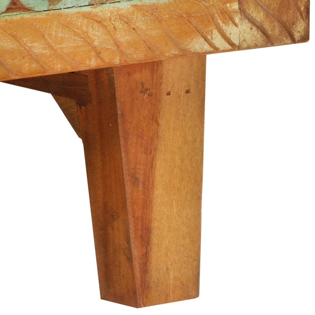 Aparador tallado a mano madera maciza reciclada 55x30x75 cm