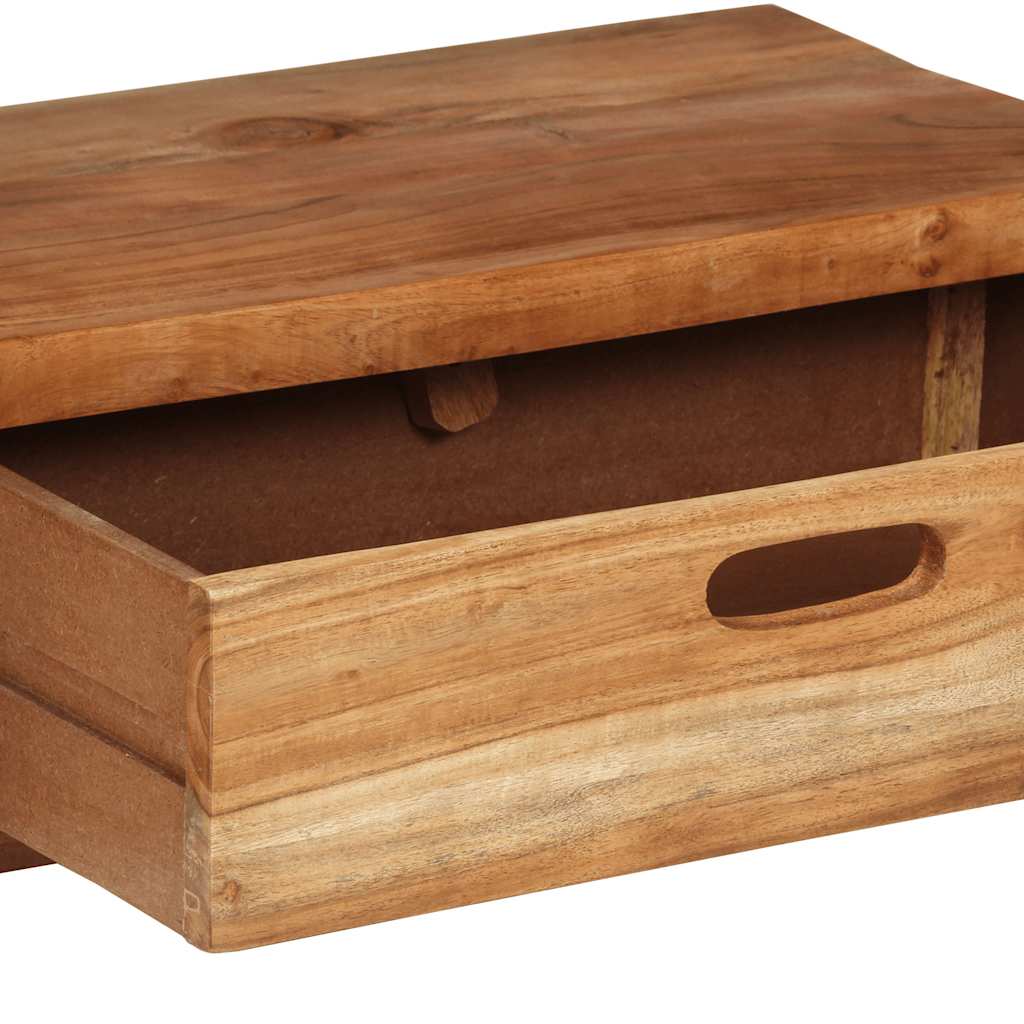 Mueble de TV (118-200) x 30x40 cm Madera maciza de acacia