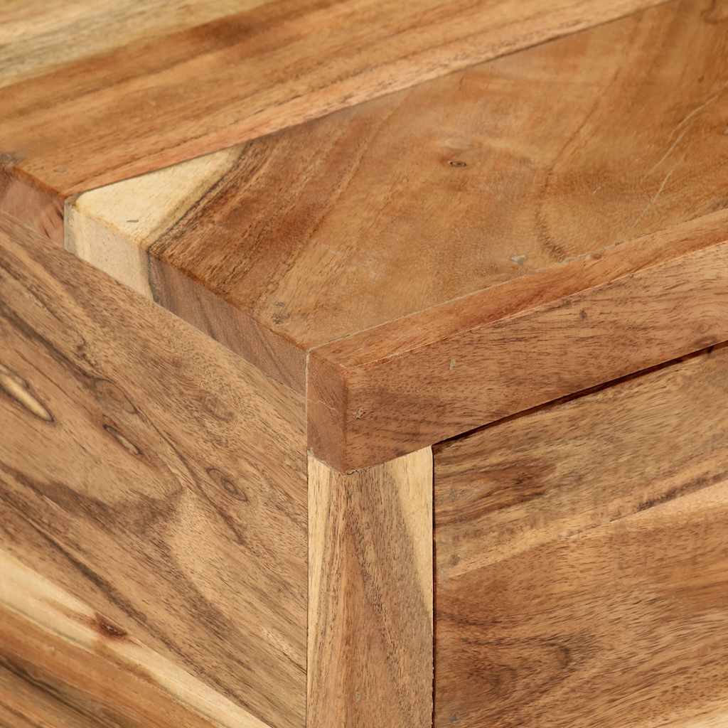 Mueble de TV (118-200) x 30x40 cm Madera maciza de acacia