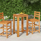 Mesa alta de jardín madera maciza de acacia 120x60x105 cm