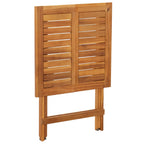 Mesa y sillas plegables terraza 3 pzas y cojines madera acacia