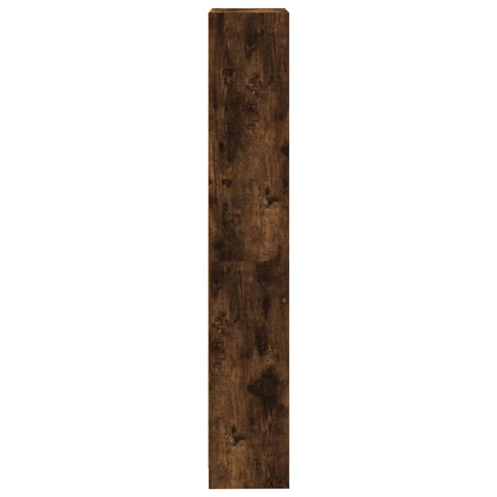 Estantería 4 niveles madera roble ahumado 40x24x143 cm