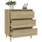 Aparador de madera contrachapada roble Sonoma 60x35x70 cm