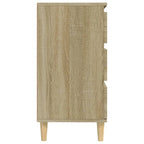 Aparador de madera contrachapada roble Sonoma 60x35x70 cm