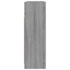 Armario y espejo baño contrachapada gris Sonoma 62,5x20,5x64 cm