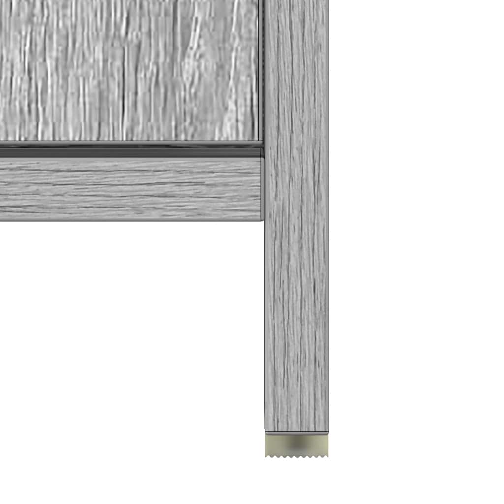 Armario de baño madera contrachapada gris Sonoma 60x33x61 cm