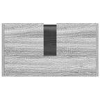Armario de baño madera contrachapada gris Sonoma 60x33x61 cm