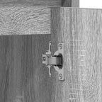 Armario de baño madera contrachapada gris Sonoma 60x33x61 cm