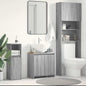 Sonoma Grey Plywood Bathroom Cabinet 60x33x61 cm