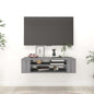 Gray Plywood Wall-Mounted TV Cabinet 100x30x26.5 cm
