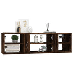 Estantería pared madera contrachapada roble ahumado 102x30x29cm