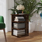 Mueble auxiliar madera contrachapada gris Sonoma 35x35x55 cm