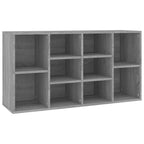 Zapatero madera contrachapada gris Sonoma 103x30x55 cm