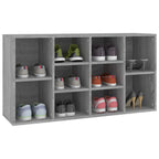 Zapatero madera contrachapada gris Sonoma 103x30x55 cm