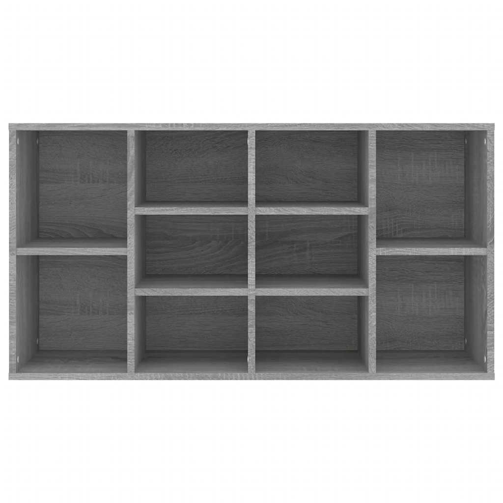 Zapatero madera contrachapada gris Sonoma 103x30x55 cm