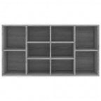 Zapatero madera contrachapada gris Sonoma 103x30x55 cm