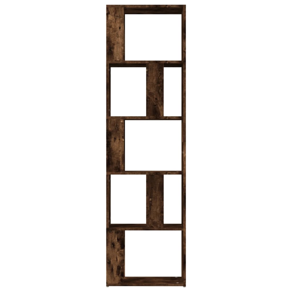 Estantería de madera contrachapada roble ahumado 45x24x160 cm