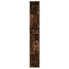Estantería de madera contrachapada roble ahumado 45x24x160 cm