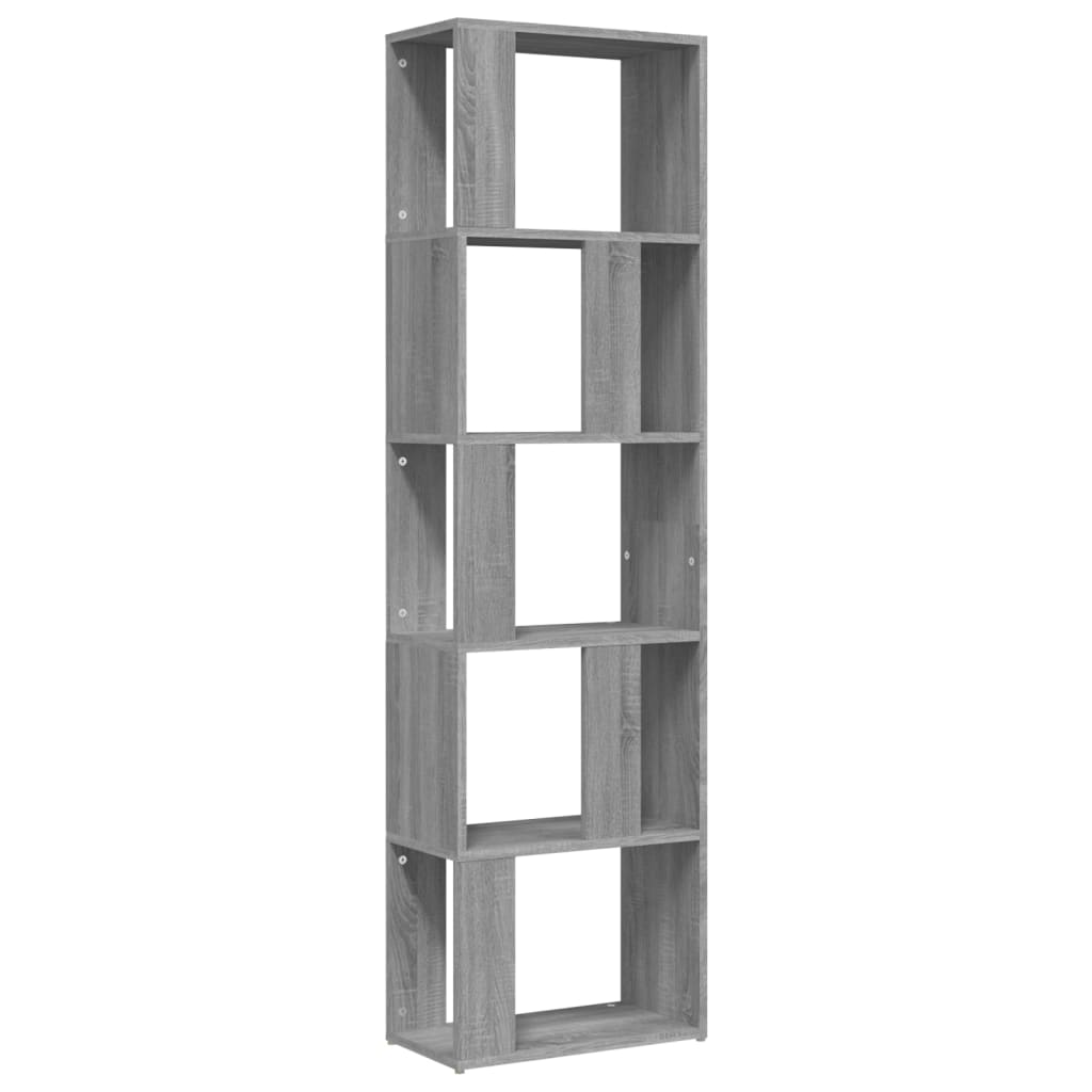Estantería de madera contrachapada gris Sonoma 45x24x160 cm