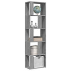 Estantería de madera contrachapada gris Sonoma 45x24x160 cm