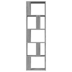 Estantería de madera contrachapada gris Sonoma 45x24x160 cm