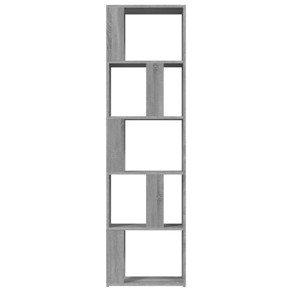 Estantería de madera contrachapada gris Sonoma 45x24x160 cm