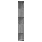 Estantería de madera contrachapada gris Sonoma 45x24x160 cm
