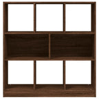 Estantería madera contrachapada marrón roble 97,5x29,5x100 cm