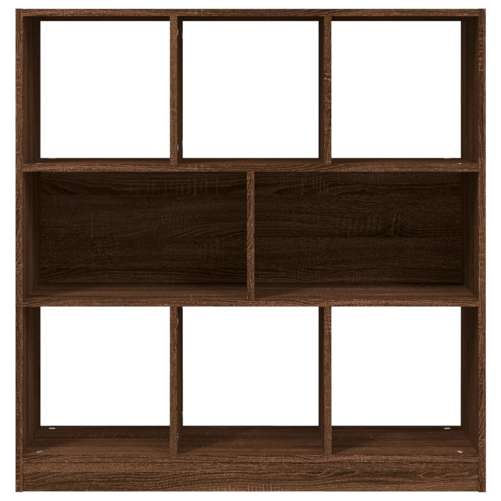 Estantería madera contrachapada marrón roble 97,5x29,5x100 cm