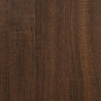 Estantería madera contrachapada marrón roble 97,5x29,5x100 cm