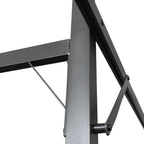 Pérgola con cubierta retráctil color crema 295x292x230 cm