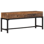 Mueble de TV madera maciza reciclada 110x30x46 cm